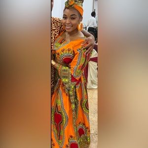 Woman African dashiki